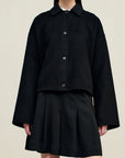 Abby Cropped Jacket in Cashmere Wool