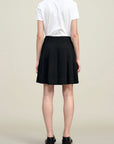 Sutton Pleated Skirt in Viscose Cady