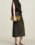 Naia Draped Top in Trapped Silk