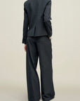 Iman Shrunken Blazer in Light Wool Suiting