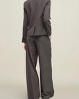 Iman Shrunken Blazer in Light Wool Suiting