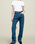 Gabby Tapered Jean in Cotton Denim