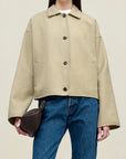 Abby Cropped Jacket in Virgin Wool