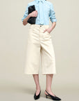 Billie Tie Blouse in Cotton Poplin