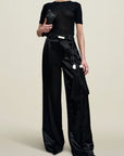 Fatima Trouser in Liquid Twill