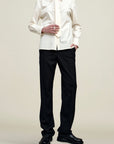 Billie Tie Blouse in Cotton Shirting