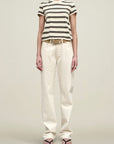 Kenzie T-Shirt in Mink Stripe