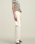Kenzie T-Shirt in Mink Stripe