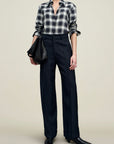 Irene Cuff Trouser in Heavy Wool Suiting