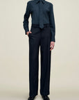Irene Cuff Trouser in Heavy Wool Suiting