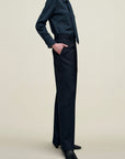 Irene Cuff Trouser in Heavy Wool Suiting