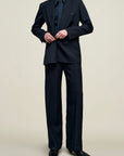 Carmen Double Breasted Blazer in Heavy Twill