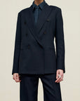 Carmen Double Breasted Blazer in Heavy Twill