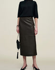 Emilee Pencil Skirt in Lambskin