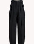 Joel Pleated Trouser in Starched Poplin
