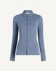 Frankie Button Down in Matte Jersey