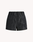 Jules Short in Steel Taffeta