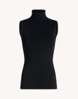 Tali Sleeveless Turtleneck in Compact Viscose