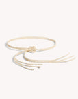 Sora Beaded Belt in Shell