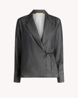 Jennie Evening Blouse in Trapped Poplin