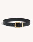 Johnson Belt in Black and Brass