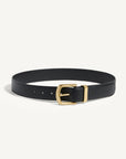 Johnson Belt in Black and Brass