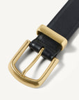 Johnson Belt in Black and Brass