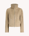 Liam Leather Bomber in Suede