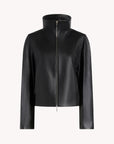 Liam Leather Bomber in Lambskin