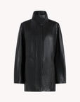 Willow Car Coat in Leather