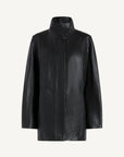 Willow Car Coat in Leather