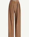 Joel Pleated Trouser in 2-Tone Corduroy