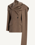 Sablier Scarf Blazer in Cashmere Wool Blend