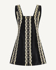 Elaiza Mini Dress in Beaded Deco
