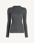 Fabi Fitted Long Sleeve in Superfine Pointelle