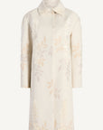Lucien Car Coat in Eyelash Jacquard