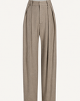 Joel Pleated Trouser in Wool Flannel