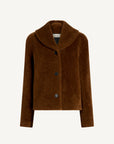 Marlie Shawl Jacket in Wool Shearling