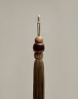 Large Cadenza Tassel in Leather and Acrylic