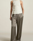 Ana Racer Tank in Viscose Linen