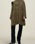 Navi Scarf Cape in Novelty Wool
