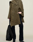 Navi Scarf Cape in Novelty Wool