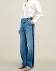 Column Leg Jeans in Cotton Denim