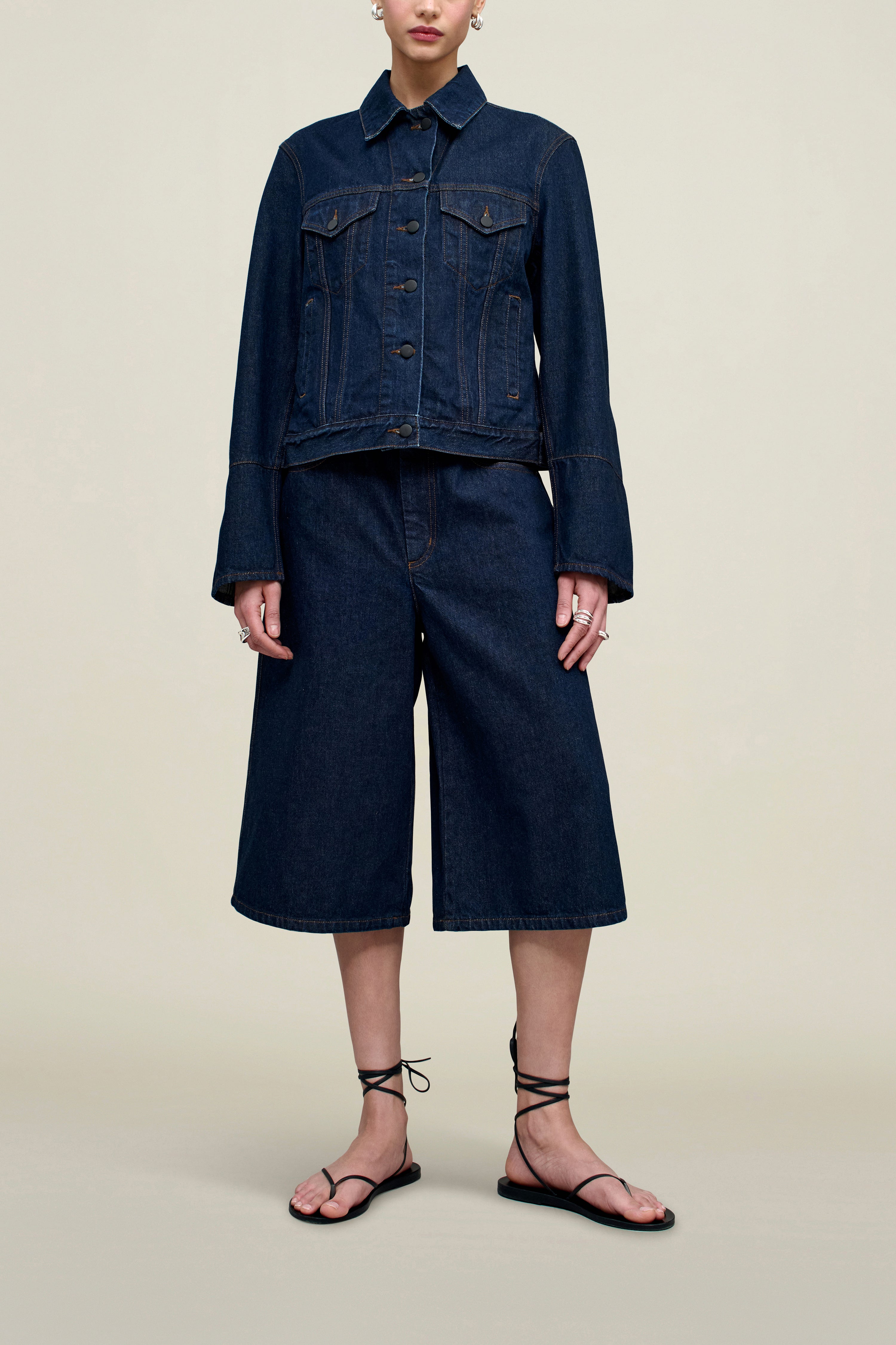 Axel Shrunken Jacket in Cotton Denim – KALLMEYER