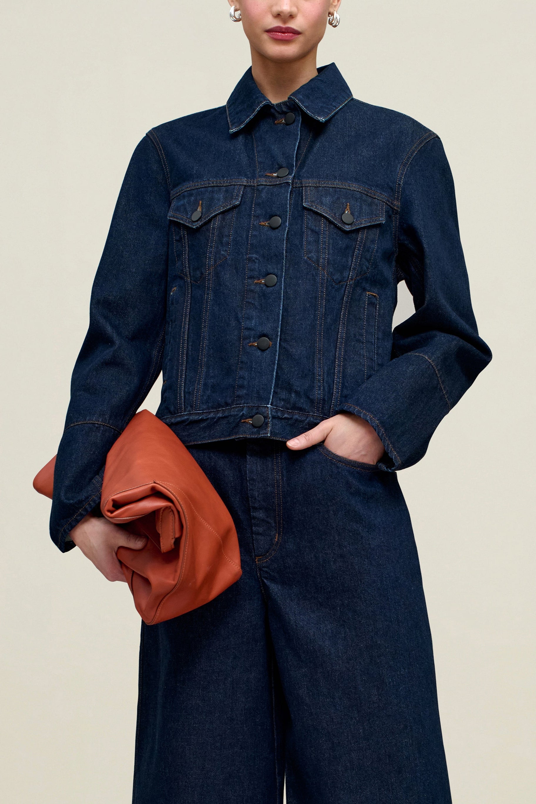 Axel Shrunken Jacket in Cotton Denim – KALLMEYER