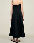 Maeve Pleated Dress in Cotton Twill