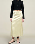 Emilee Pencil Skirt in Liquid Twill