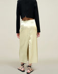 Emilee Pencil Skirt in Liquid Twill