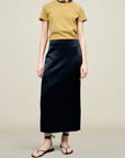 Emilee Pencil Skirt in Liquid Twill