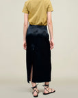 Emilee Pencil Skirt in Liquid Twill
